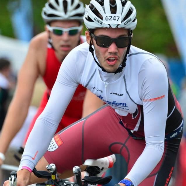 Sebastian auf dem Rad 